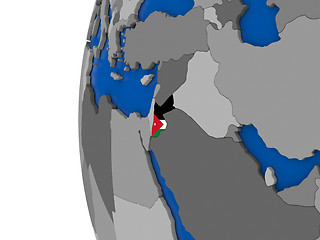 Image showing Jordan on globe