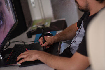 Image showing graphic designer at work