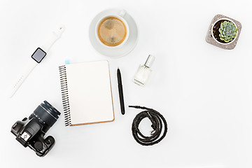 Image showing Still life of casual woman. Modern female accessories