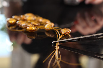 Image showing Amber, a beautiful amber necklace.