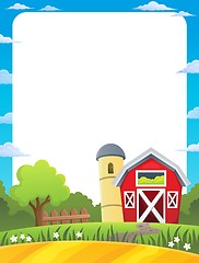 Image showing Frame with farmland theme 1
