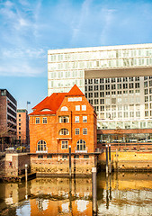 Image showing Old and new buildings in Hamburg