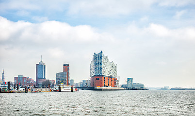 Image showing panoramic view of Hamburg city