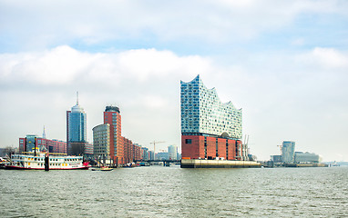 Image showing panoramic view of Hamburg city