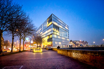 Image showing Night view of Hamburg, Germany