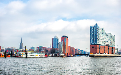 Image showing panoramic view of Hamburg city