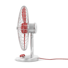 Image showing Electric fan on white