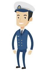 Image showing Ship captain in uniform vector illustration.