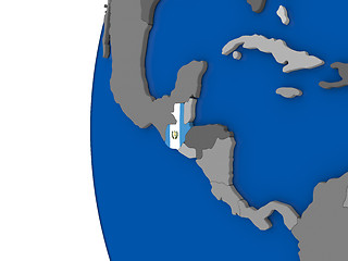 Image showing Guatemala on globe