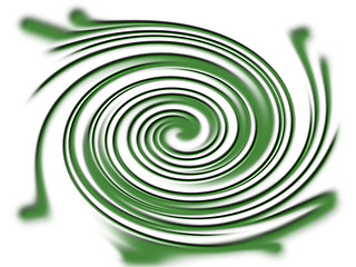 Image showing Green twirl