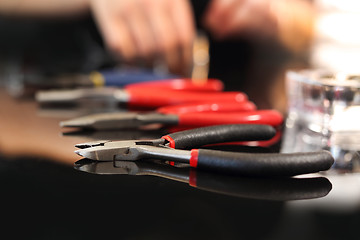 Image showing Instruments jeweler jeweler's workshop