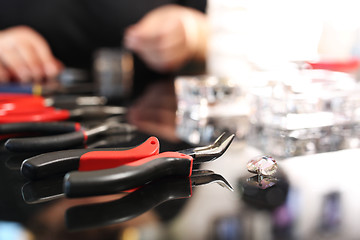 Image showing Instruments jeweler jeweler's workshop