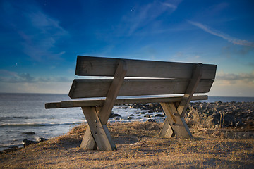 Image showing Bench in Silouette