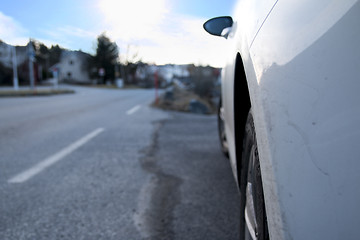 Image showing Parked by the Road