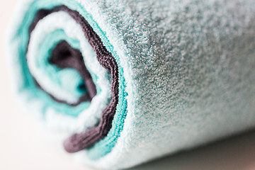 Image showing close up of bath towels