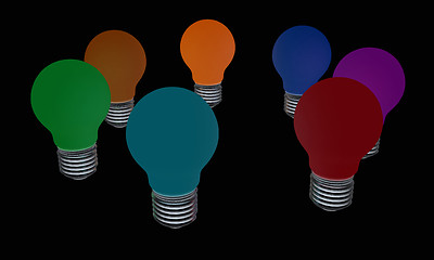 Image showing lamps. 3D illustration