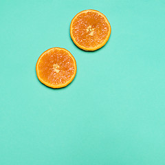 Image showing Ripe Mandarin fruit peeled open