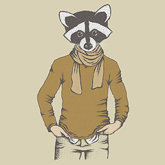 Image showing Raccoon vector illustration