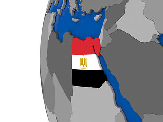 Image showing Egypt on globe