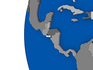 Image showing El Salvador on globe