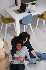 Image showing Relaxing in new house