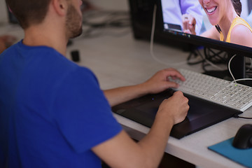 Image showing graphic designer at work