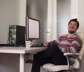 Image showing graphic designer in the office