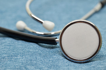 Image showing Medical Stethoscope on a blue background