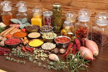 Image showing Spices and herbs.