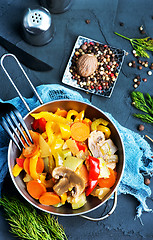 Image showing fried vegetables