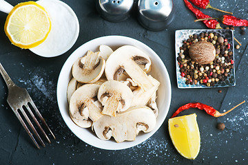 Image showing raw mushroom