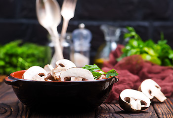 Image showing raw mushroom