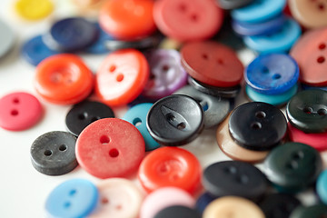 Image showing colorful sewing buttons