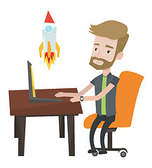 Image showing Business start up vector illustration.