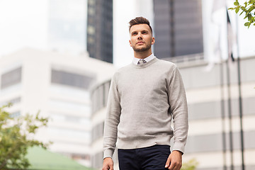 Image showing young man on city street