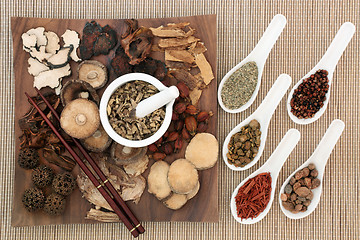 Image showing Traditional Chinese Herbal Medicine