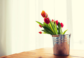 Image showing close up of tulip flowers