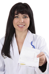 Image showing Doctor with prescription