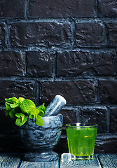 Image showing mint drink
