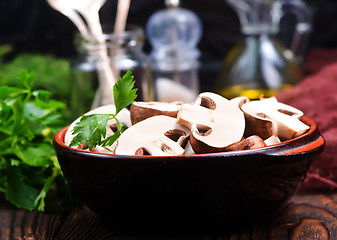 Image showing raw mushroom