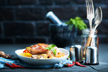 Image showing vegetables with meat