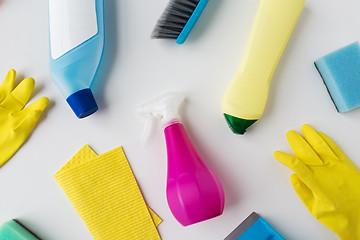 Image showing cleaning stuff on white background