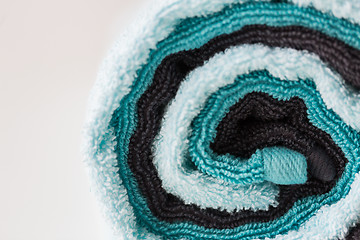 Image showing close up of bath towels