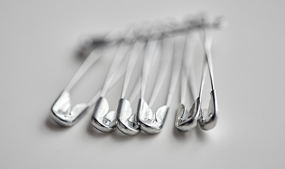 Image showing many safety pins