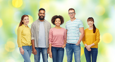 Image showing international group of happy smiling people