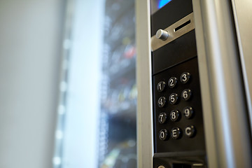 Image showing vending machine operation panel keyboard