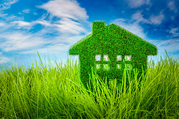 Image showing House on the green grass