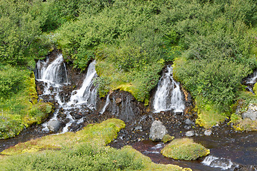 Image showing Hraunfossar waterfalls in Iceland