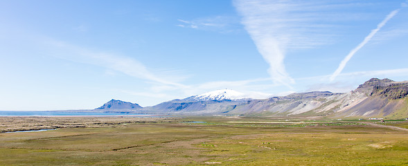 Image showing Snaefellsjokull volcano, in the Snaefellsnes peninsula, west Ice