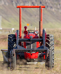 Image showing Old tractor in Iceland